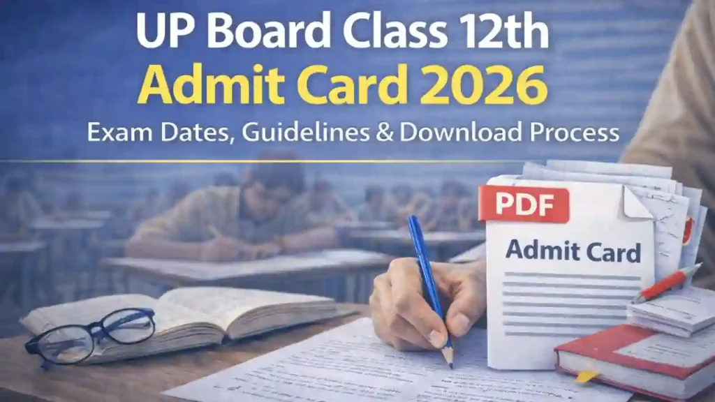 UP Board Class 12th Admit Card 2026