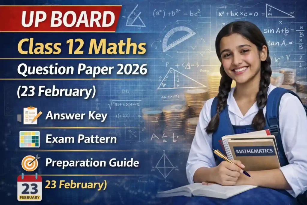 UP Board Class 12 Maths Question Paper 2026